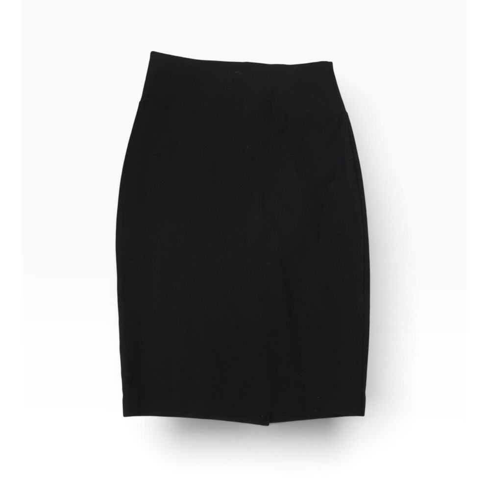 Vintage 90s iZ Byer Black Bodycon Pencil Skirt Knee Length XS